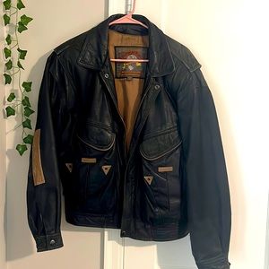 Vintage Adventure Bound genuine leather jacket